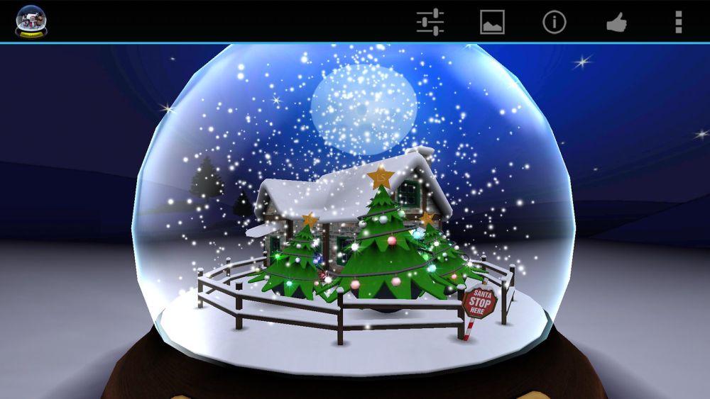 Скачать 3D Christmas Advent Snow Globe для android бесплатно