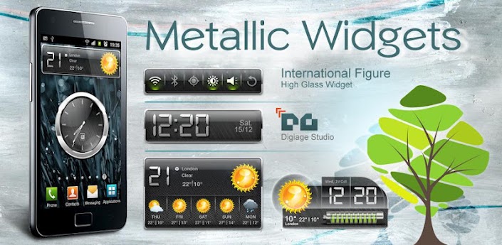 HD Metallic Widgets для android бесплатно